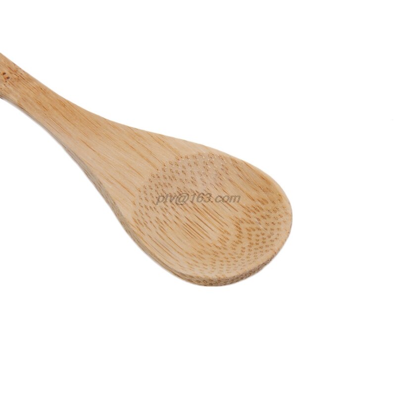 6 pièces ensemble bambou en bois ustensile cuisine cuisine outils cuillère spatule mélange