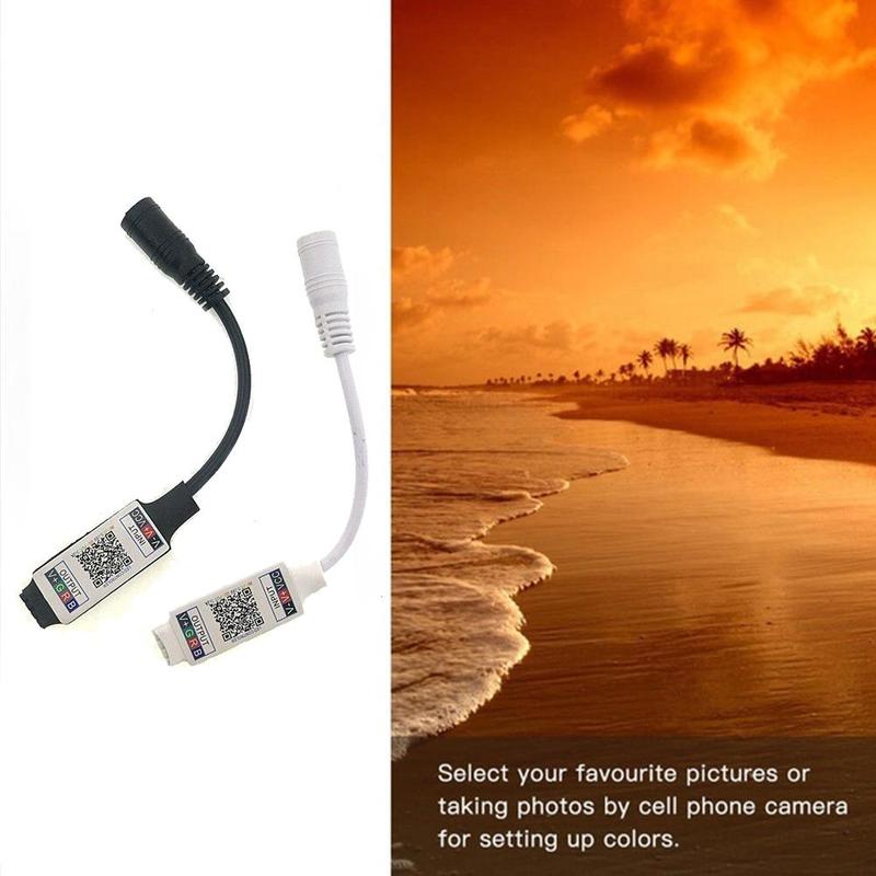 Wifi Mini RGB Bluetooth Controller LED Light Bar Wireless 5V 12V Controller RGB Bluetooth DC Light Bar Controller Music 24 Y1H1