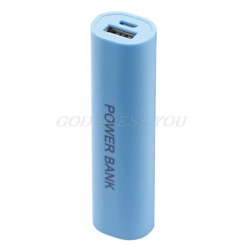 Diy usb mobile power bank charger pack box batterikasse til 1 x 18650 bærbare