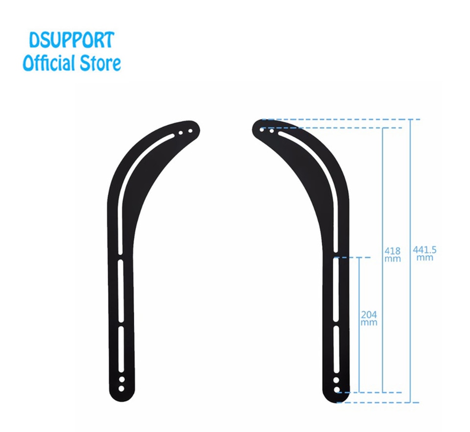 Dsupport Univerasl Metal TV Sound Bar Mounting Bracket Speaker Bracket SBR201