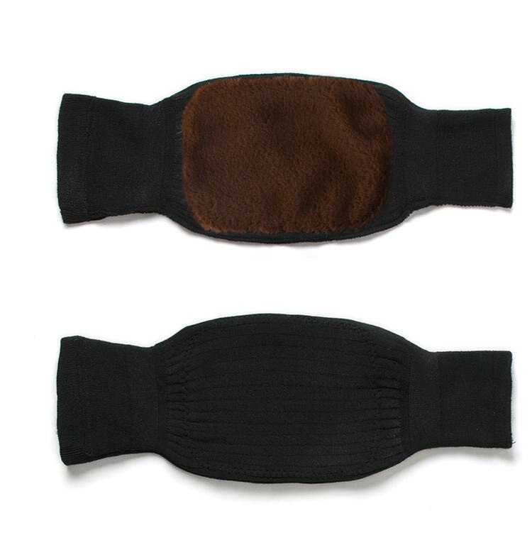 Ett par unisex vinter varmt kne dobbeltlags vindtett knebeskyttelse ull høst vinter lett pustende kneskål