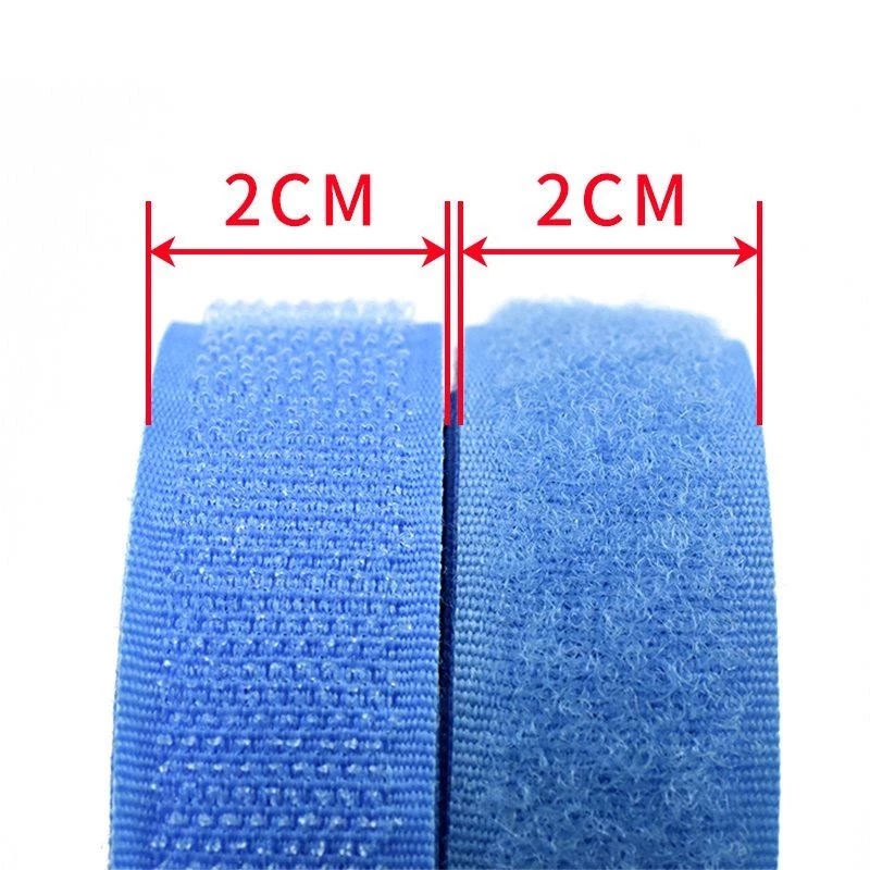 25 Meter 2cm Farbe Nicht-klebstoff Druckknopf NäHenne Arten Haken Schleife KEINE Selbst Verschluss Band Magie Band kleidung Handwerk Zubehör