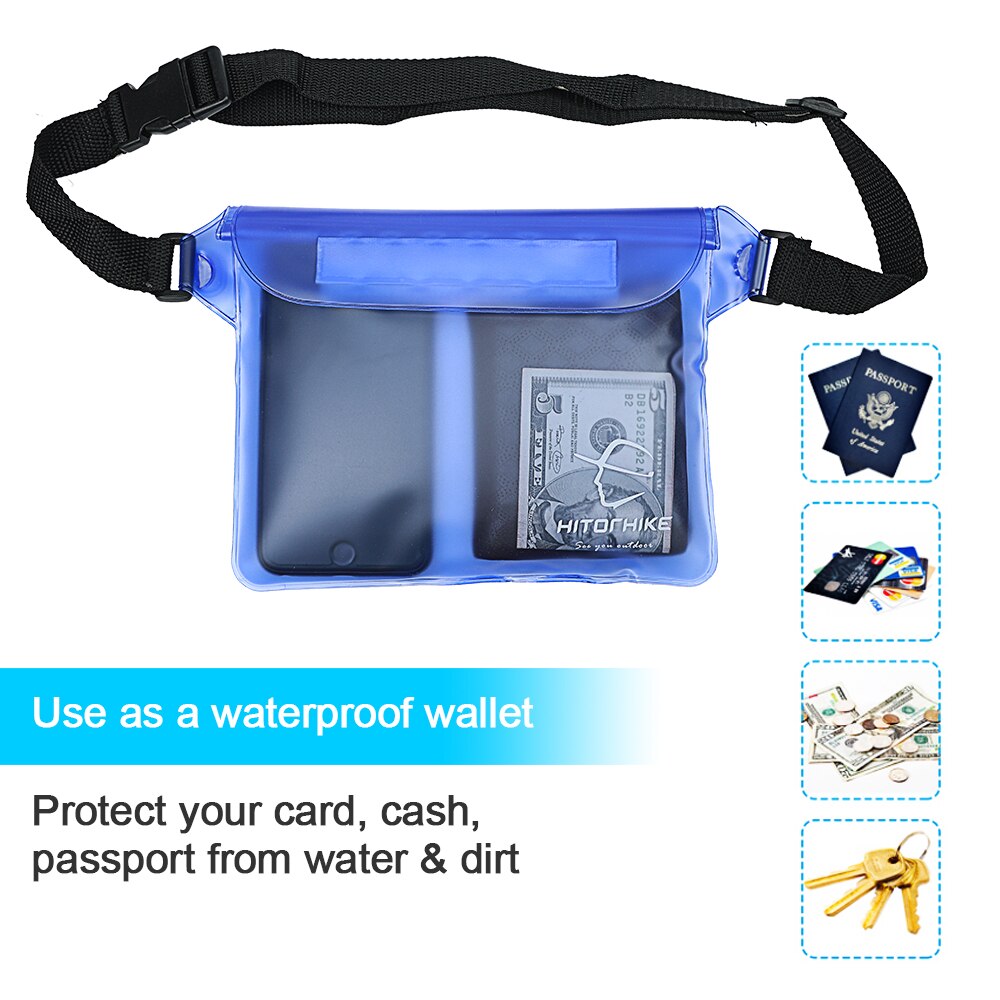 Canoa flotante para exteriores, kayak de acampada, resistente al agua para cosas bolsa seca impermeable, natación y fotos bajo el agua, 1 Uds.