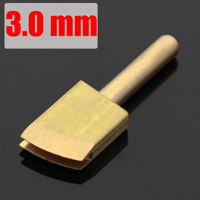 Dispositif électrique de sertissage et de chauffage du cuir, outil pour sceller les bords en laiton, outils électriques de décoration des bords du cuir: 3.0mm