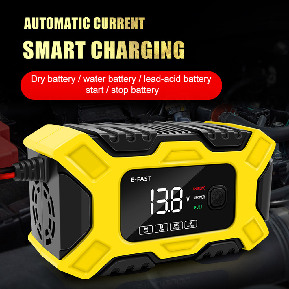 Bilbatterioplader 12v motorcykeloplader batterioplader reparationsoplader