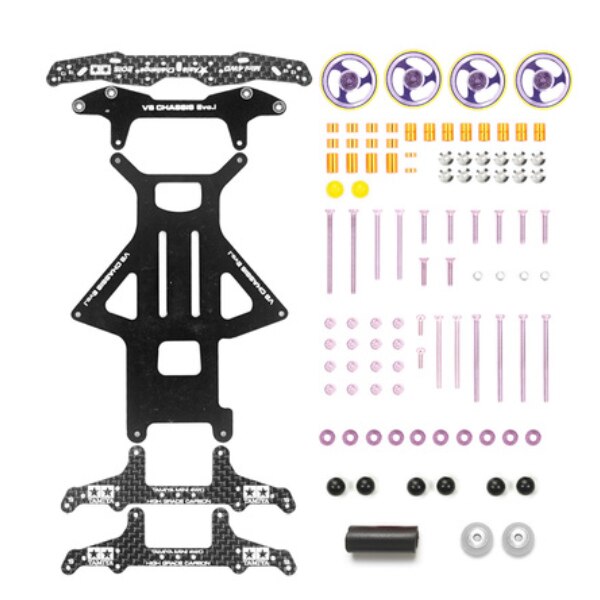 free homemade tamiya mini 4wd 94734 VS chassis EVO setting 1 set with front rear rollers damper: 06