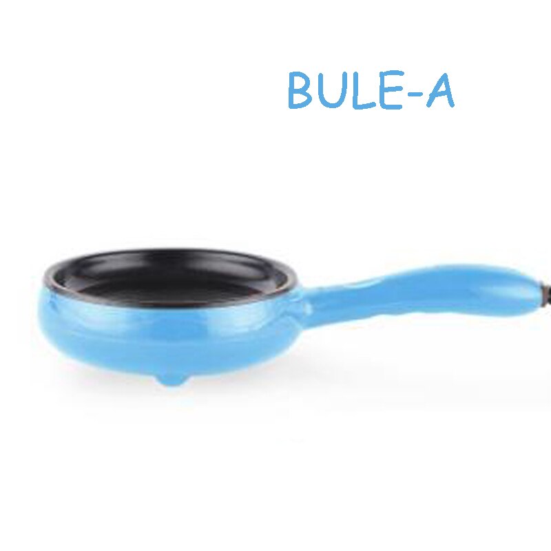 Betohe mini huishoudelijke ei-omelet pannenkoeken elektrische gefrituurde biefstuk antiaanbakpan gekookte eieren boiler stoomkoker ontbijtmaker: 220v / Blauw-a