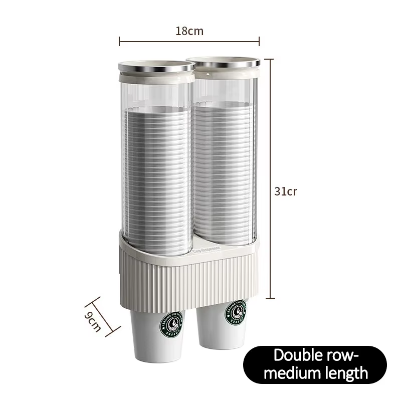 Einweg-Becherhalter zur Wandmontage, Wasserspender, hochwertiger Pappbecherhalter, Wassertasse, Aufbewahrungsbar, Thekenregal: Lila