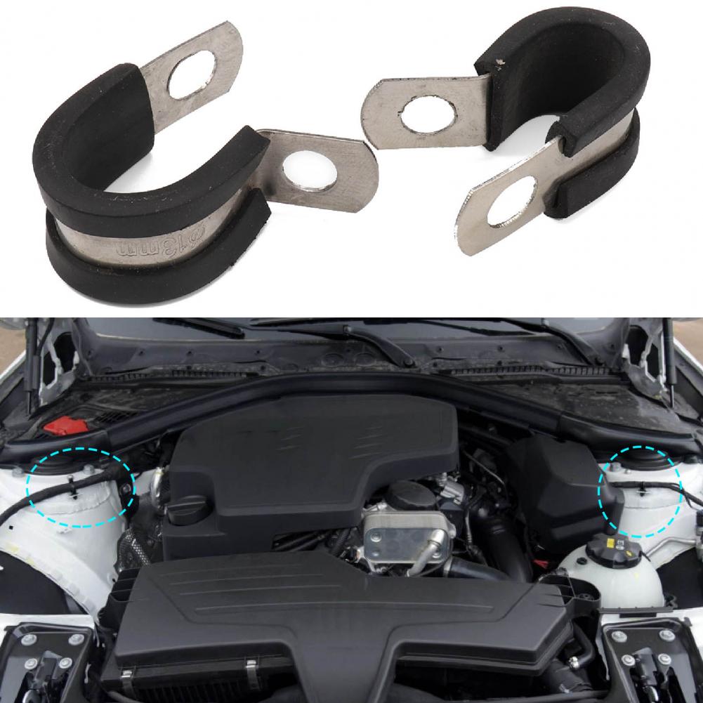 Oil-proof Stainless Steel R-Shaped Cable Clamps Kit In 6 Sizes for Automotive