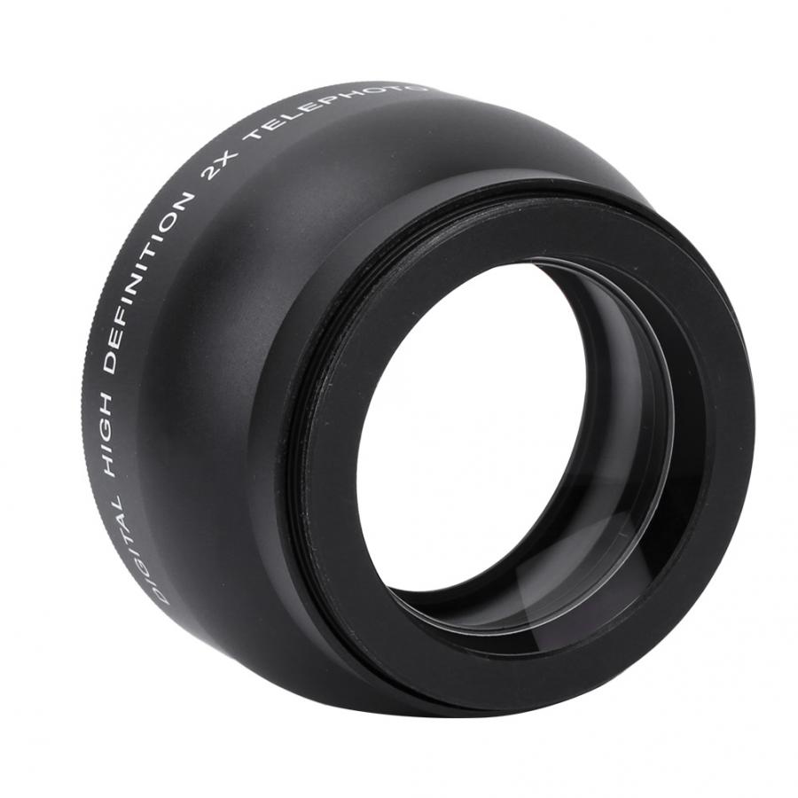 telephoto lens 52mm 2X Magnification HD Tele Converter Telephoto Lens for 52mm Mount Camera len parts