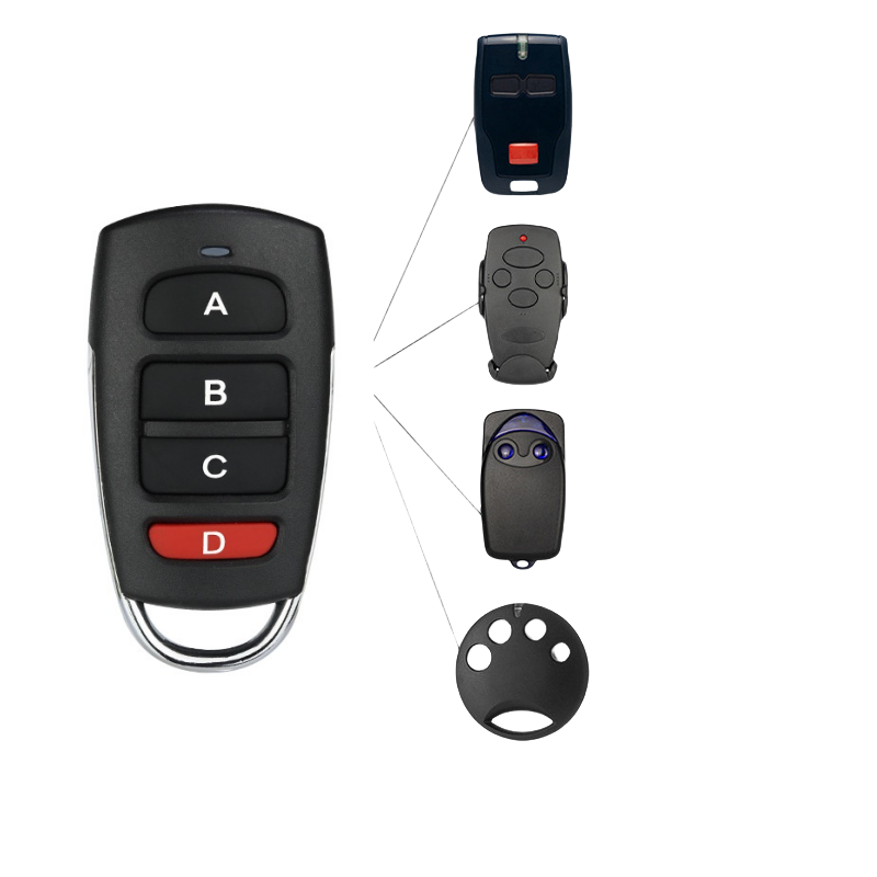 4 botones inalámbrico RF 315MHz/433,92 MHz Control remoto copia código puerta de garaje duplicador llave abridor remoto