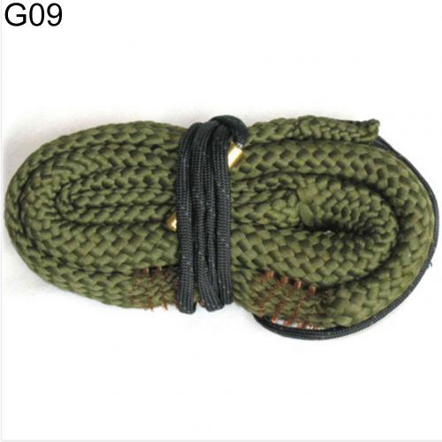 Calibre de serpent de bande de nettoyage de corde d'alésage pour le nettoyeur de baril de pistolets de fusil 22 Cal.223 Cal.38 Cal & 5.56mm,7.62mm, Kit de nettoyage 12GA: G09