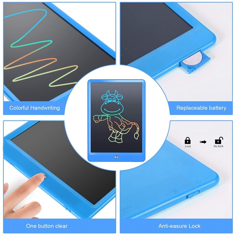 LCD Writing Tablet 10 Inch Electronic Image Drawing Pads,Drawing Board Writer,Digital Handwriting Doodle Pad for Kids