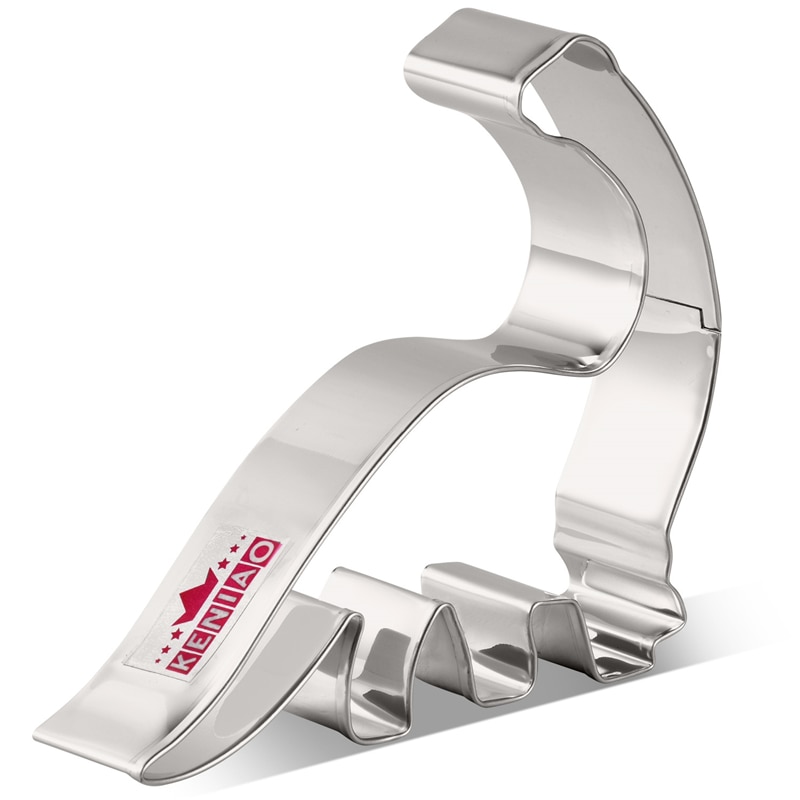 Keniao Brontosaurus Cookie Cutter-11X10 Cm-Dinosaurus Biscuit Fondant Brood Sandwich Mold-Rvs
