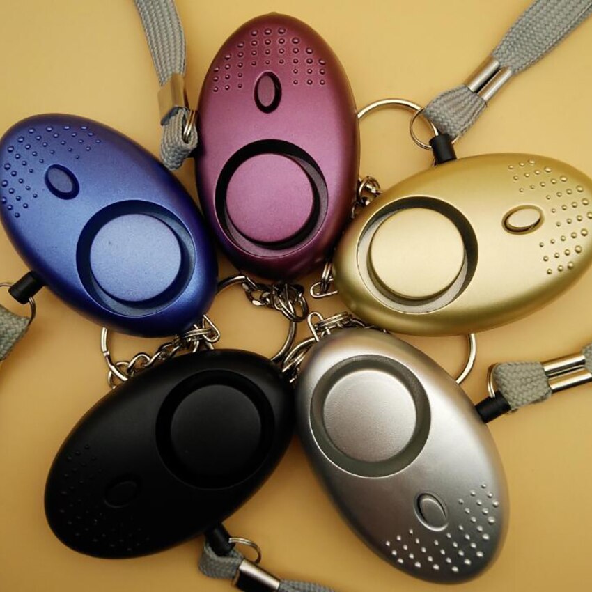 Personal Alarm, 10 Colors Personal Alarm Keychain with LED Light, 130 db Emergency Security Alarm for Elderly Women Kids