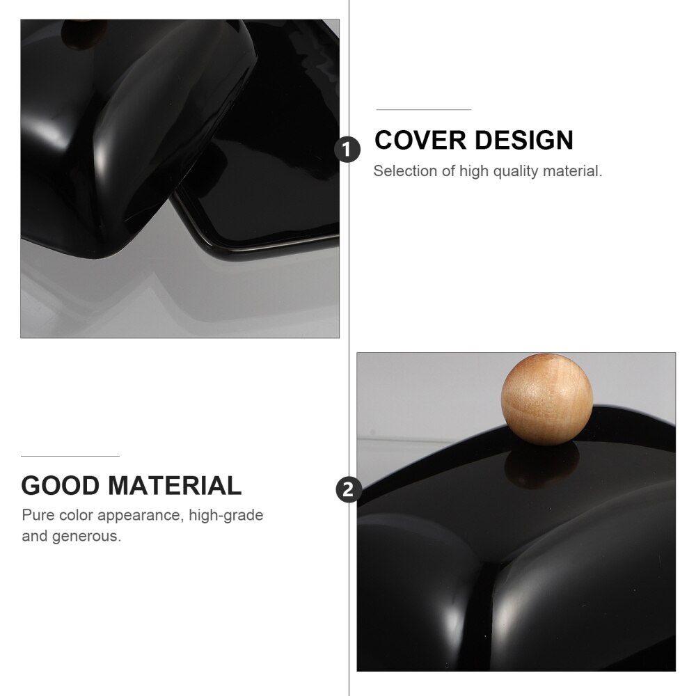 1pc Butter Dish with Lid Ceramic Butter Box Butter Container with Cutter