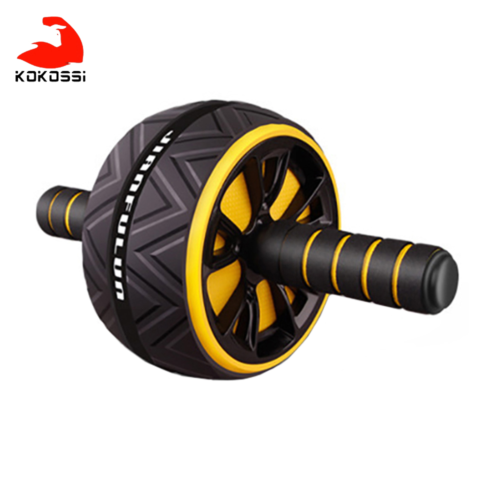 KoKossi-Rodillo Abdominal con alfombrilla, equipo de entrenamiento en casa, gimnasio, boxeo, abdominales, entrenador de ejercicio, herramienta delgada Unisex: 02