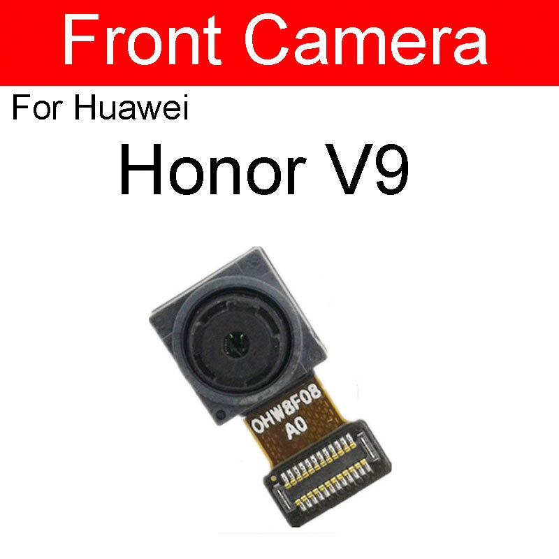 Cámara frontal para Huawei Honor View 6 7 8 V8 8x9 9i V9 10 V10 V20 Max Plus Lite Play pequeña reparación de reemplazo de cámara: For honor V9