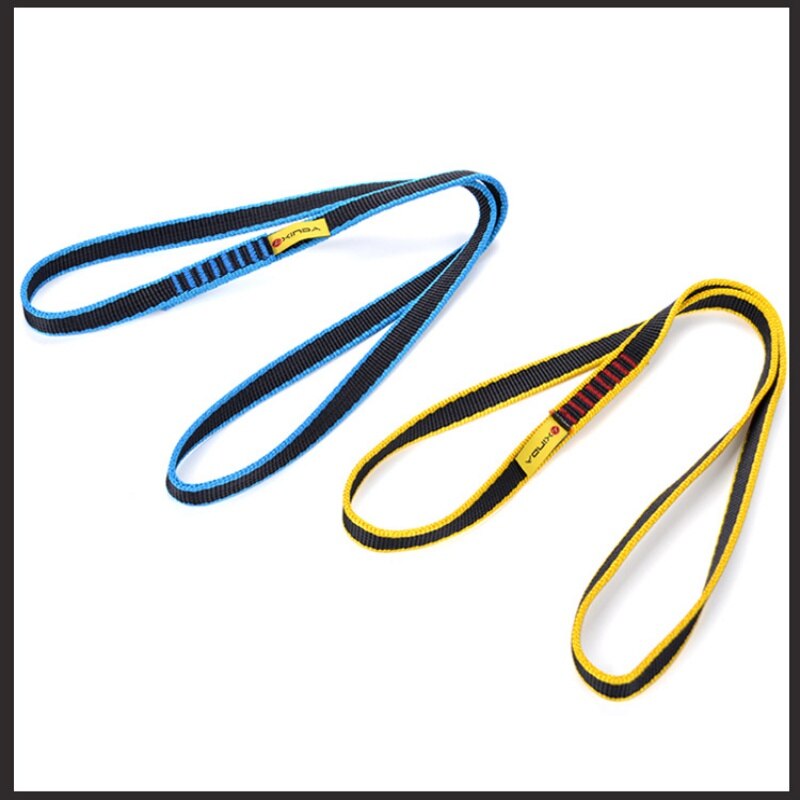 Rock Climbing Sling Rope Protector 22kN 60cm Nylon Bearing Strap Reinforce Rope Belt Arborist Mountaineering Equipment CE / UIAA