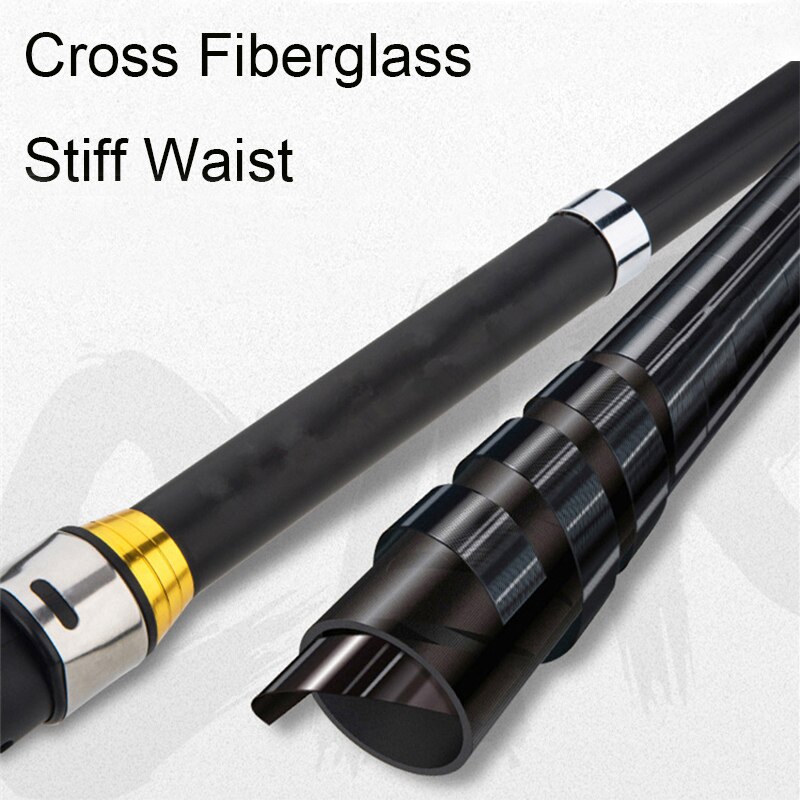 Telescopic Fishing Rods Pesca 2.1m-3.6m Carp Fishing Rod Ultralight 5 Layers Fiberglass Material Fishing Rod N0432