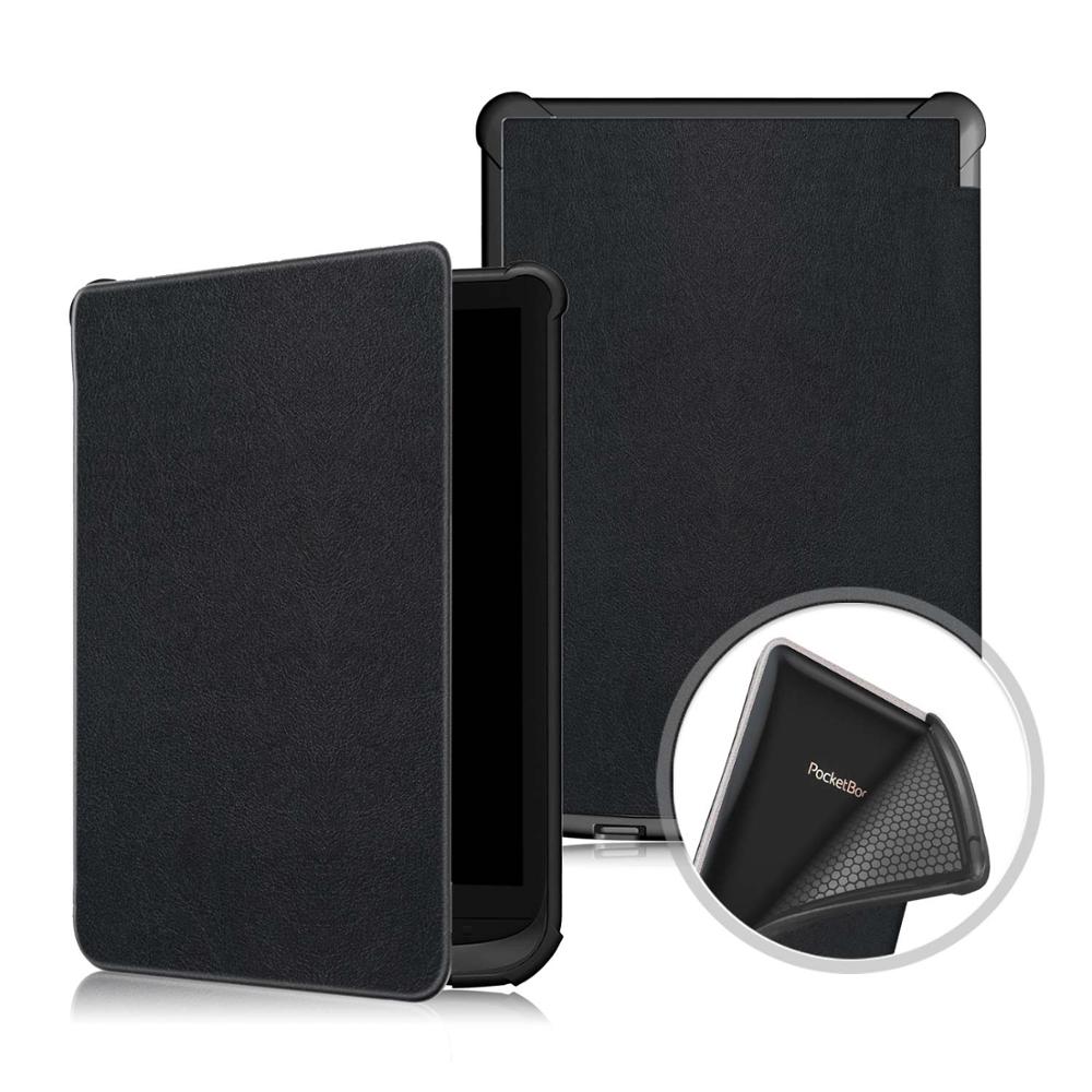 Slim Magnetic cover case for Pocketbook 616/627/632/606/628/633 colour funda cover for PocketBook Touch Lux 4 5 Basic Lux 2 Case: PKB627-TPU-Black