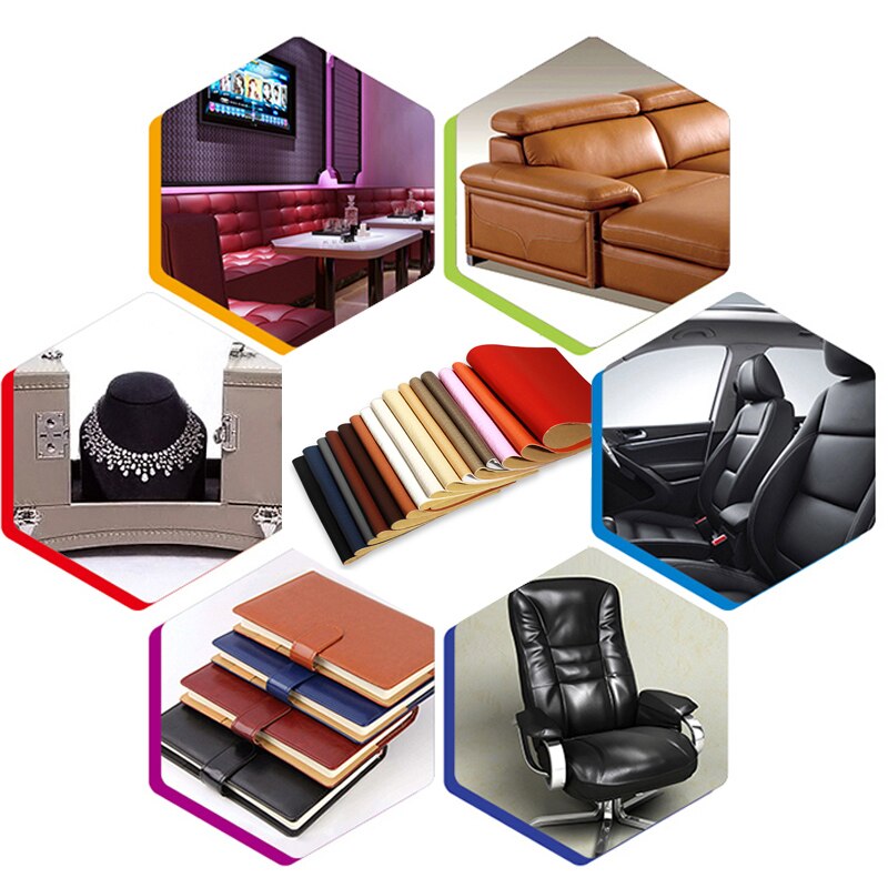 1PCS 10x20cm Leather patches patch Self Adhesive Stick-on No Ironing Sofa Repairing Leather PU Fabric Stickers Patches