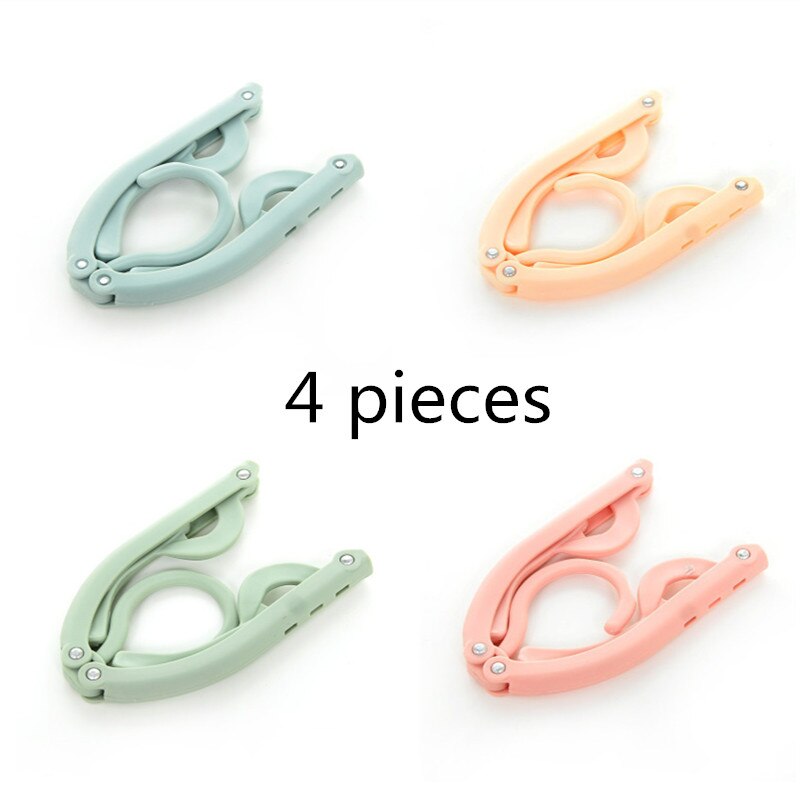 Hangers For Clothes Horse Rack Travel Portable Foldable Multifunction Magic Stretch Drying Home Wardrobe Storage Floor Scalable: 4 pieces