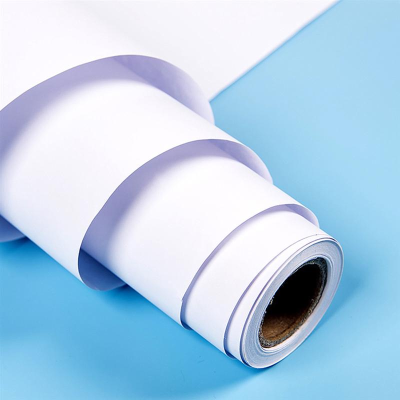 1Pcs Drawing Paper Roll Poster Paper Craft Paper Roll White Wrapping Paper (White)