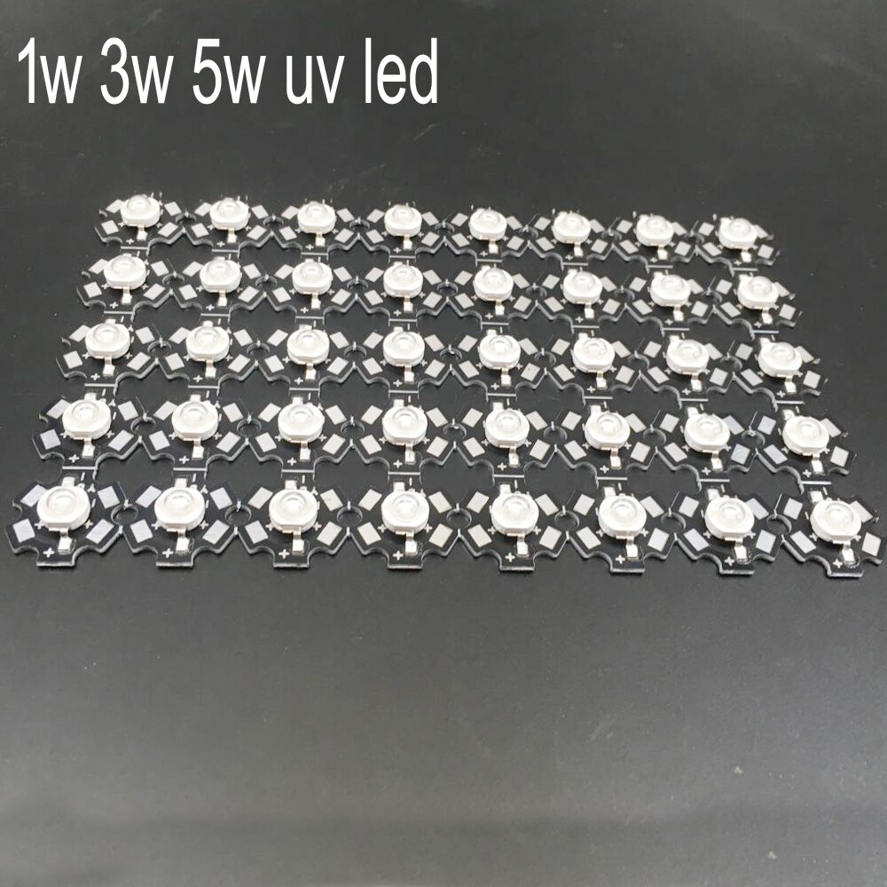 10 sztuk UV fioletowy LED ultrafioletowe żarówki lampy chipy 365nm 375nm 380nm 385nm 395nm 400nm 405nm do 1 W 3 W 5 W światła o dużej mocy