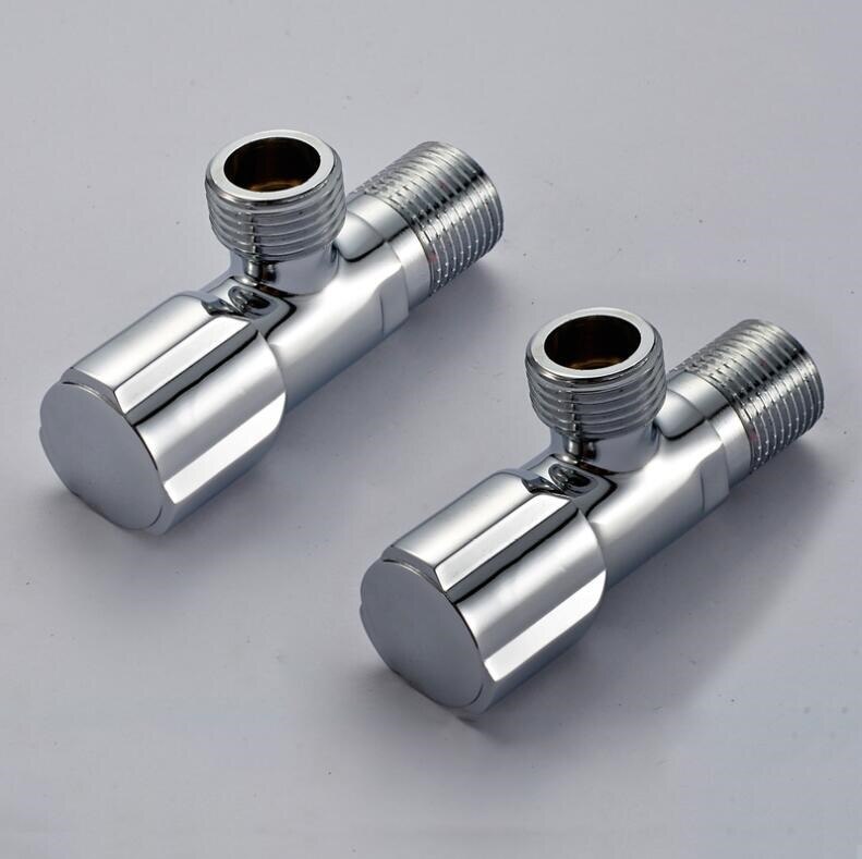 Copper chrome red and blue angle valve filling valves bathroom accessories: Light green