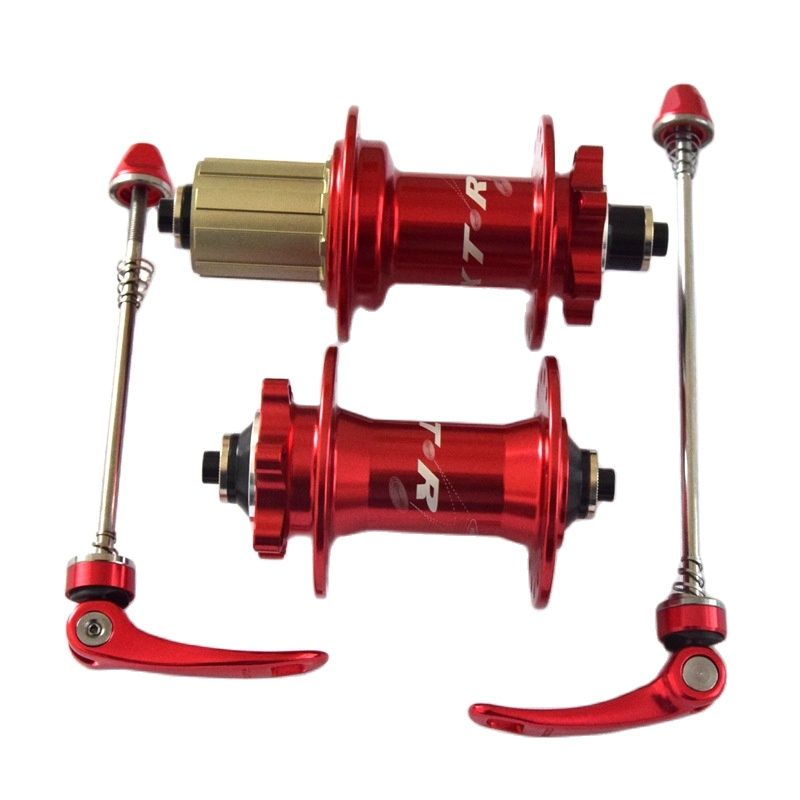 Mountain Bike Hub 11 Speed 32 Holes Cassette Front+Rear Freehub Disc Brake NBK Sealed Bearing Hub QR Bicycle Accessories: Red 1 pair