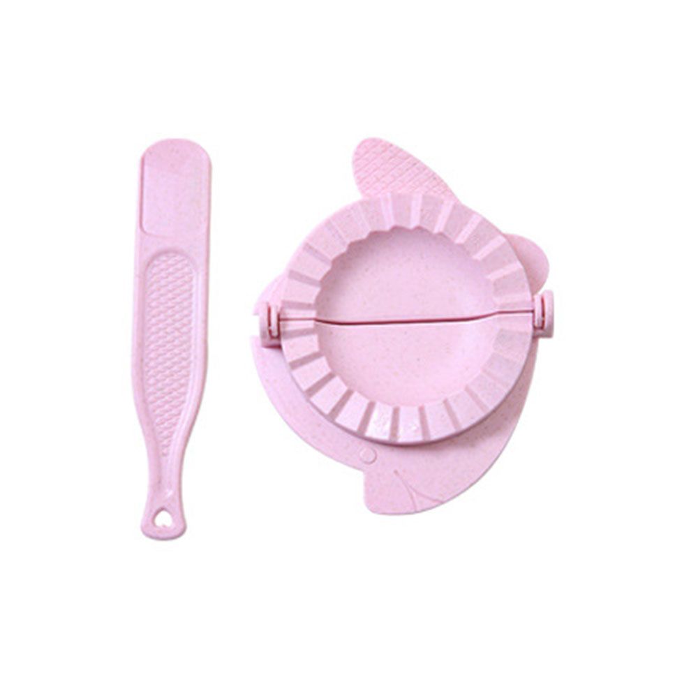 Moule à Ravioli en paille de blé, fabricant de raviolis chinois, Jiaozi, tartes, Clip, outil de pâtisserie: pink