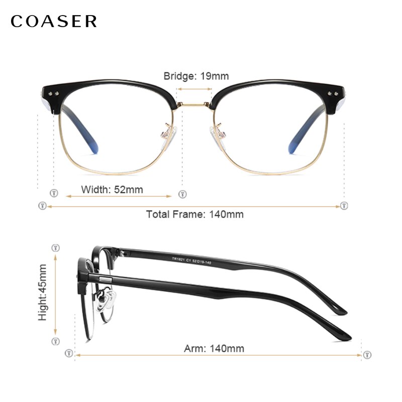 Computer briller anti blue ray briller anti blue light briller optiske kvinder øjenbeskyttelse brille ingen grad flade briller