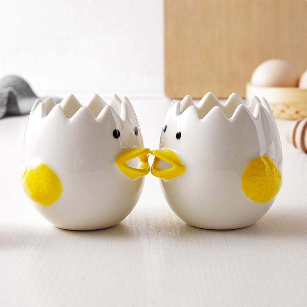 Creativo di Ceramica Separatori Tuorlo Albume Tuorlo D'uovo Separatore Bianco Strumenti Di cottura Strumento Di uso Domestico Da Cucina Essenziale gadget Da Cucina