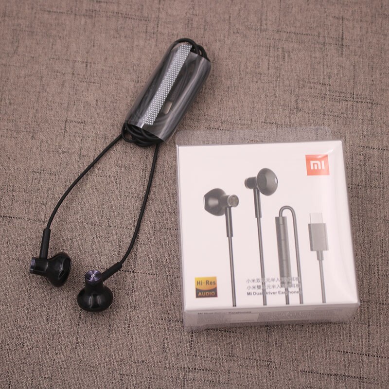 Xiaomi hybrid DC Kopfhörer Mi Dual Fahrer Typ C Stecker Halbe in-Ohr Kopfhörer Mit Mic verdrahtet Steuerung Für samsung Huawei Smartphone: Ursprünglich Titel