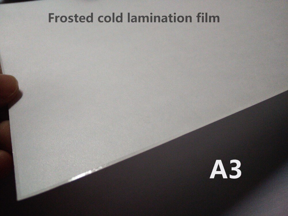 A3 pvc zelfklevende koud lamineren film met frosted oppervlak