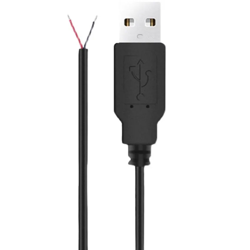 5V USB 2.0 2 Pin 2 Wire diy usb Male Jack Connector Cable Power Charge Extension Cable Cord 0.3m/1m/2m Connector Adapter
