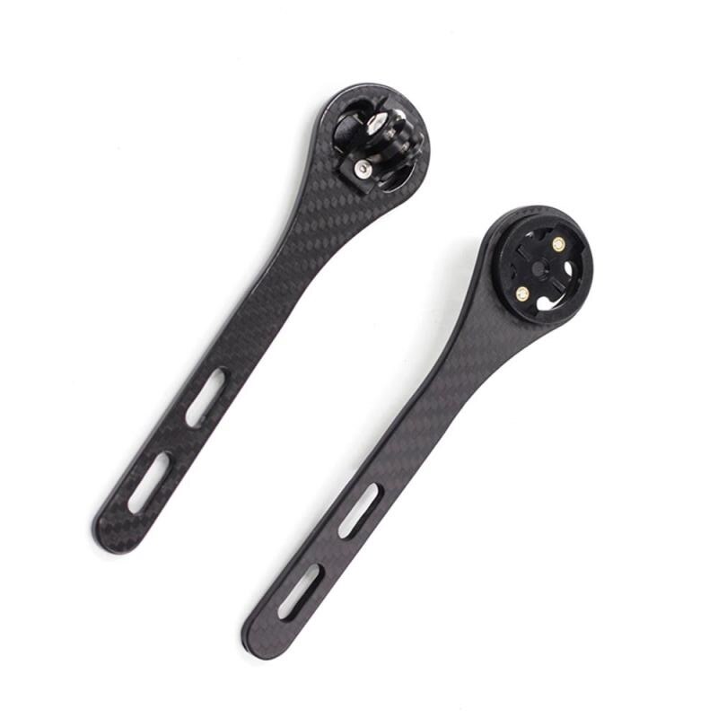 Kolfiber cykel landsvägscykel cykeldator stoppur hastighetsmätare hållare för garmin cateye bryton gopro ljushållare