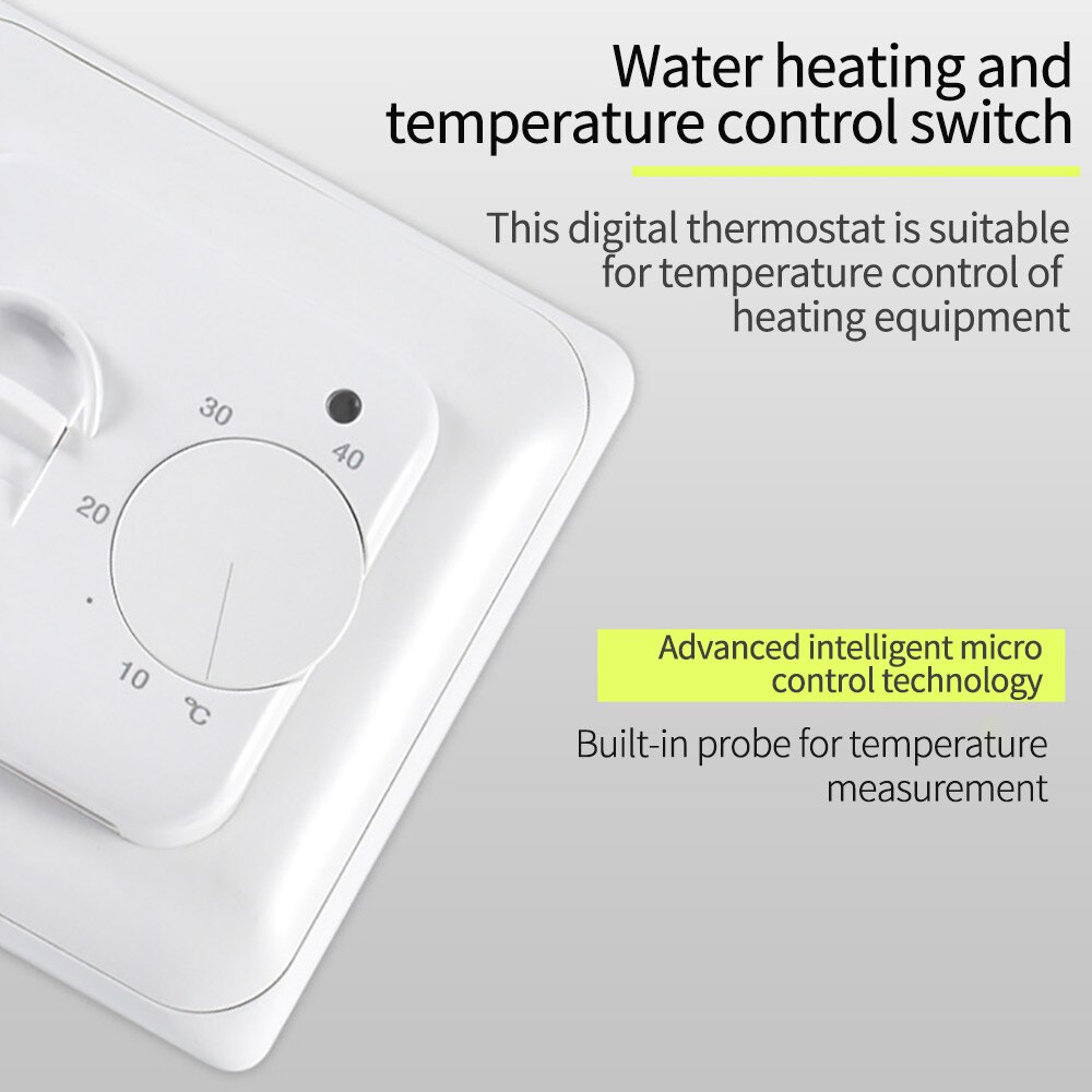 Elektrische Vloerverwarming Thermostaat Temperatuurregelaar Warm Regulator 220V 16A Ntc Sensor Programmeerbare Universele