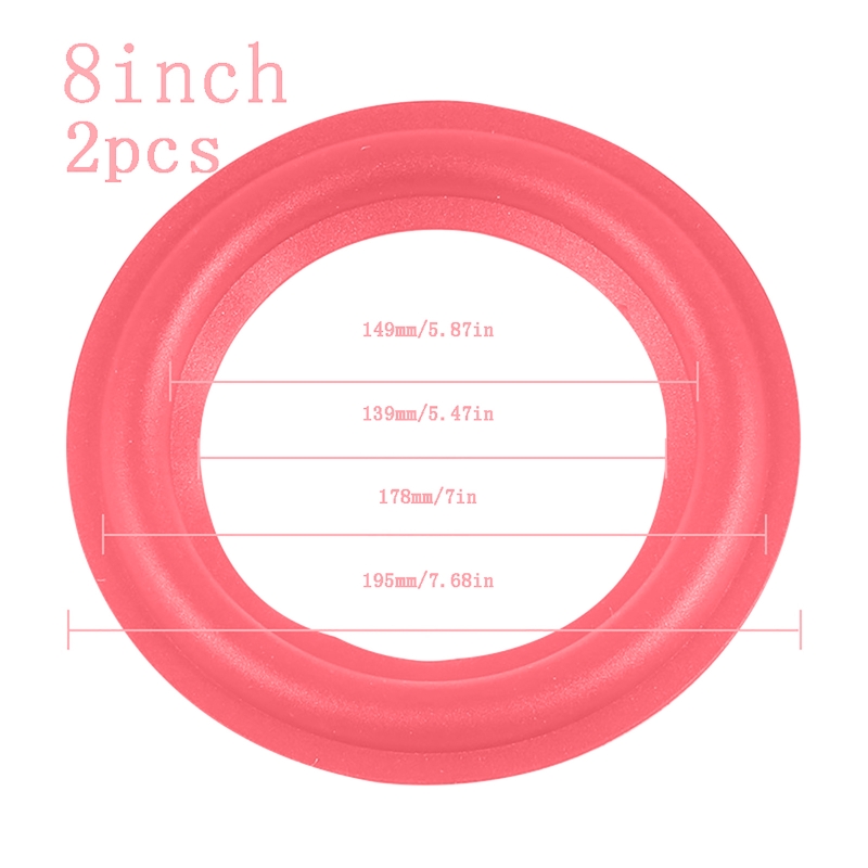 1 Paar Rode Luidspreker Schuim Surround Luidspreker Schuim Surround Luidspreker Reparatiesets: Black