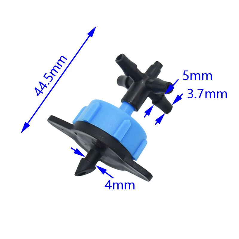 8L 4-way DRIPPERS Cross arrow dropper water debit Regulator drip irrigation dropper Pressure Compensating Emitter 50PCS