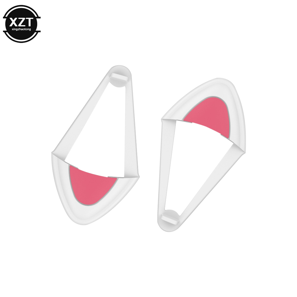 Schattige Koptelefoon Accessoires Kat Oor Geschikt Voor Hoofdtelefoon Gaming Headsets Bevestiging Stereo Headset Decoratie: WHITE