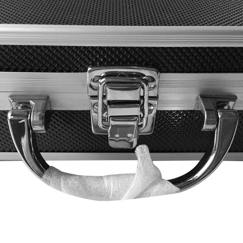 Værktøjskasser af aluminiumslegering holdbar svamp inde i bærbar robust organisator hårdt bærer praktisk opbevaringsboks rejsetaske bagage