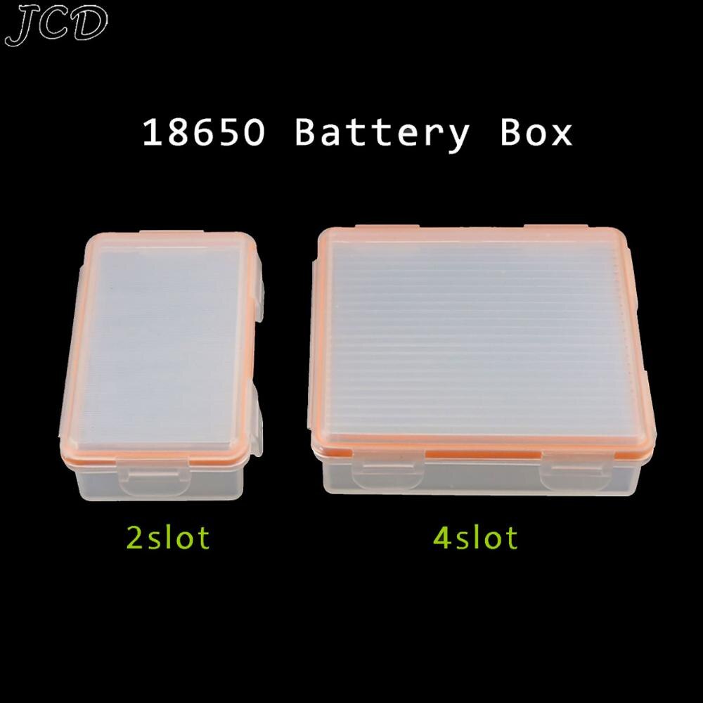 Jcd Hard Plastic 18650 Batterij Opbergdozen Case Houder Met Clip Voor 1/2/4/8x/10X18650 Oplaadbare Batterij Waterdichte Gevallen