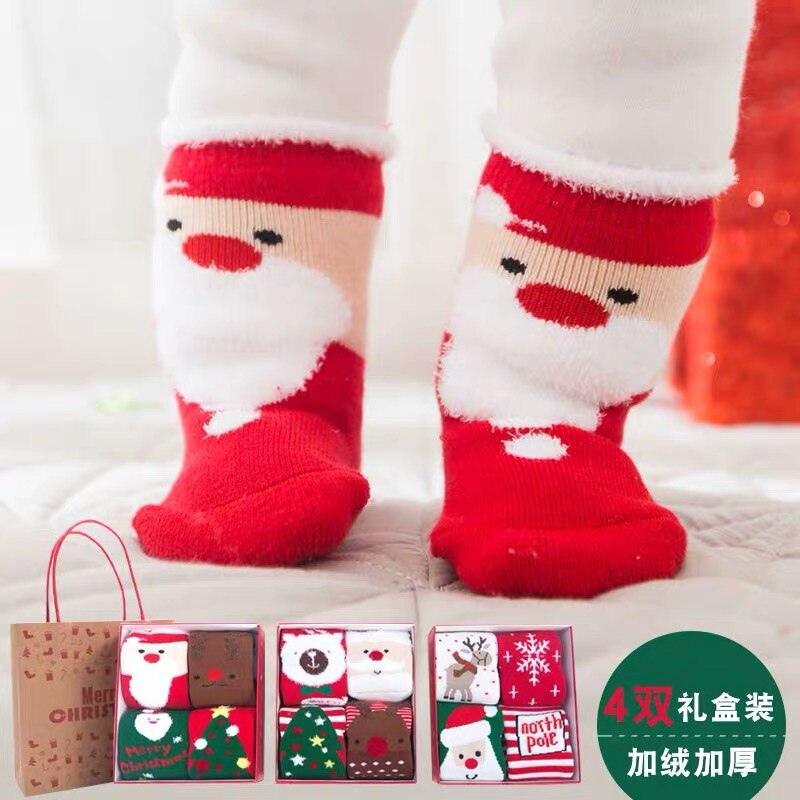 3 stks/set Unisex Mooie Leuke Fox Kids baby Sokken Knie Meisje Jongen Baby Peuter Sokken dier baby Zacht Katoen sokken 0-3 Y