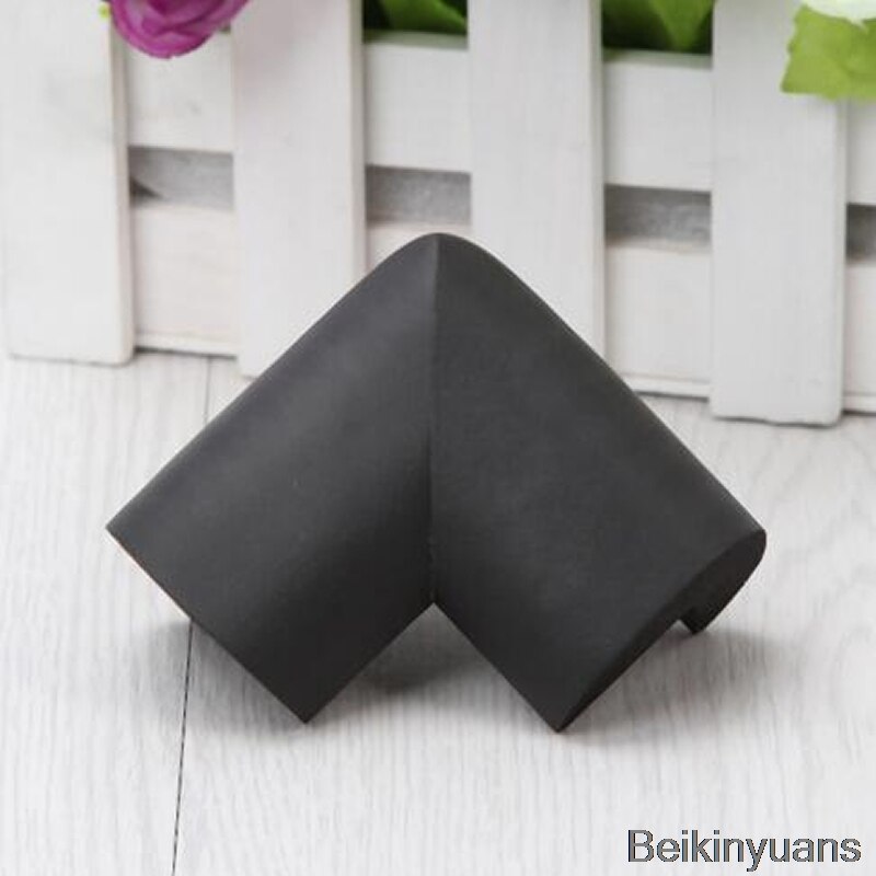 2018 4 szt. W kształcie litery L poszerzone zabezpieczenie przed kolizją ochraniacz narożny zabezpieczenie przed dziećmi kąt bezpieczeństwa ochrona krawędzi kąt: czarny