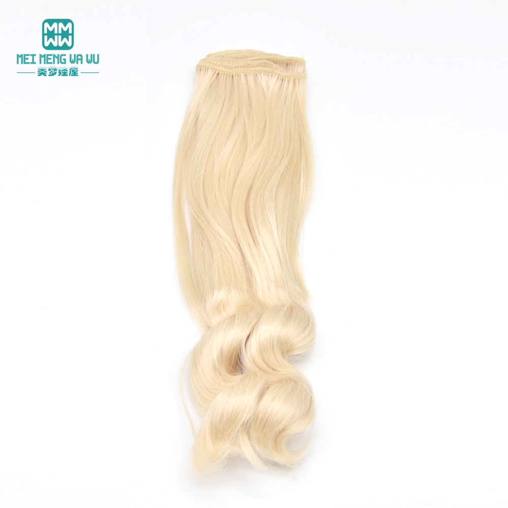 1 Stück 20 cm * 100 cm natürliche schwere Locken Perücken/Haar für 1/3 1/4 1/6 BJD/SD Puppenzubehör