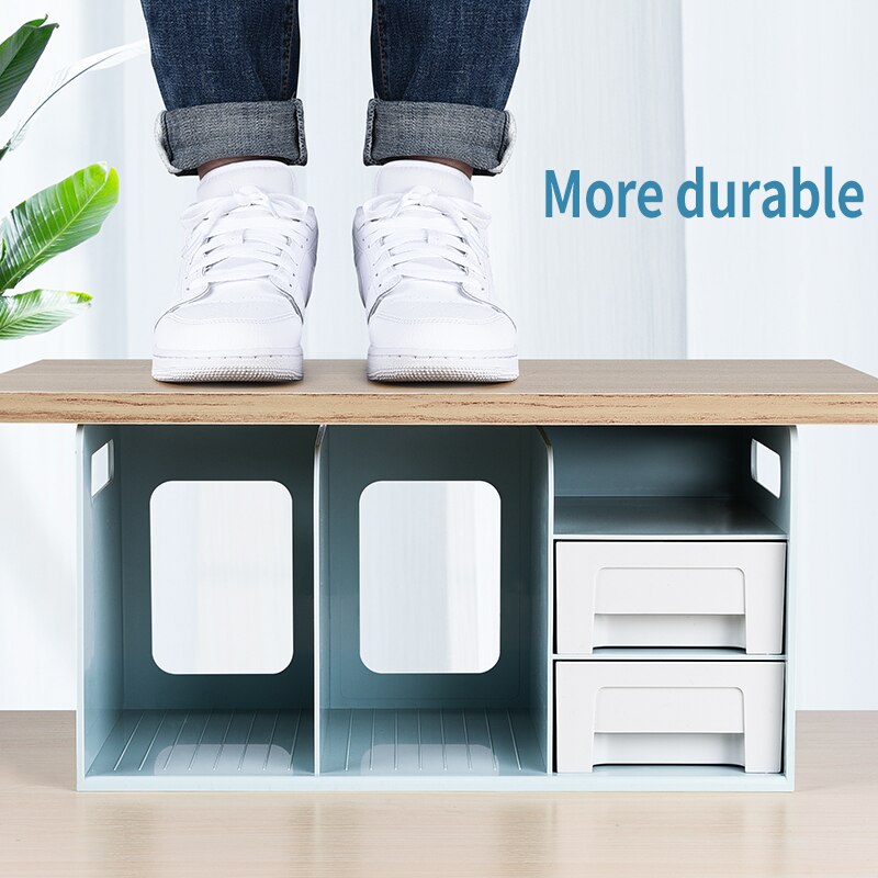 drawer book storage box student file organizer dormitory desktop debris rack book holder bookends office accessories