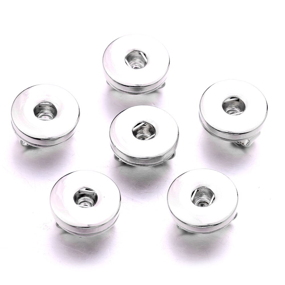 10 sztuk/partia pstryknąć biżuteria 18mm 12mm przystawki przycisk akcesoria ustalenia metalowy przycisk, aby zrobić DIY pstryknąć bransoletka naszyjnik przez siebie