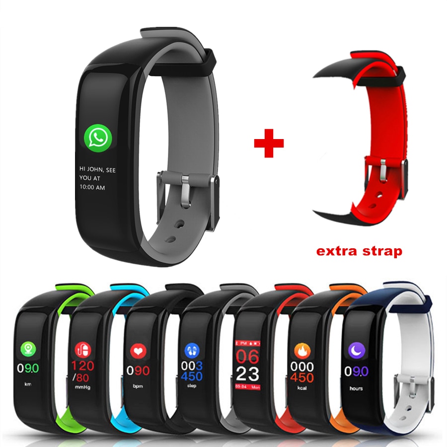 P1 Plus Smart Wristband Color Heart Rate Blood Pressure Monitor IP67 Waterproof H1 Fitness Bracelet sport tracker band